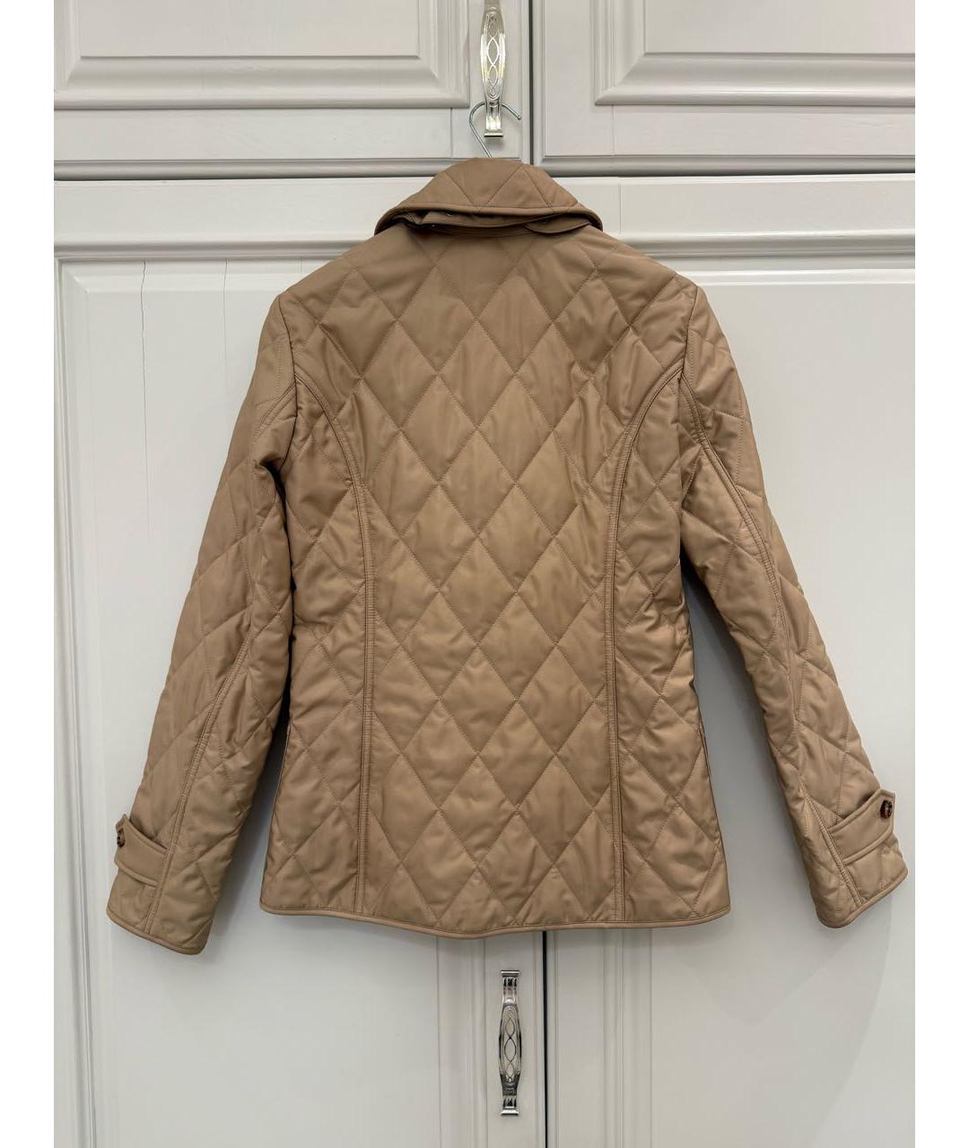 BURBERRY Бежевая хлопковая куртка, фото 2