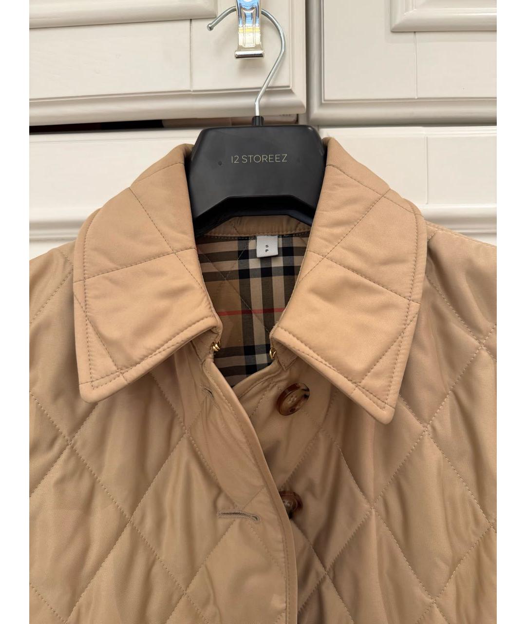 BURBERRY Бежевая хлопковая куртка, фото 3