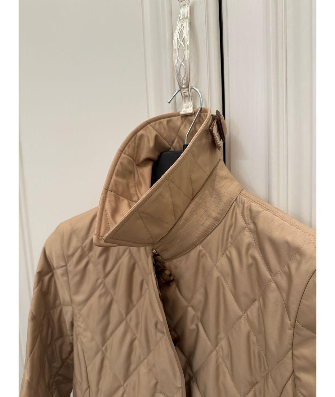 BURBERRY Бежевая хлопковая куртка, фото 4