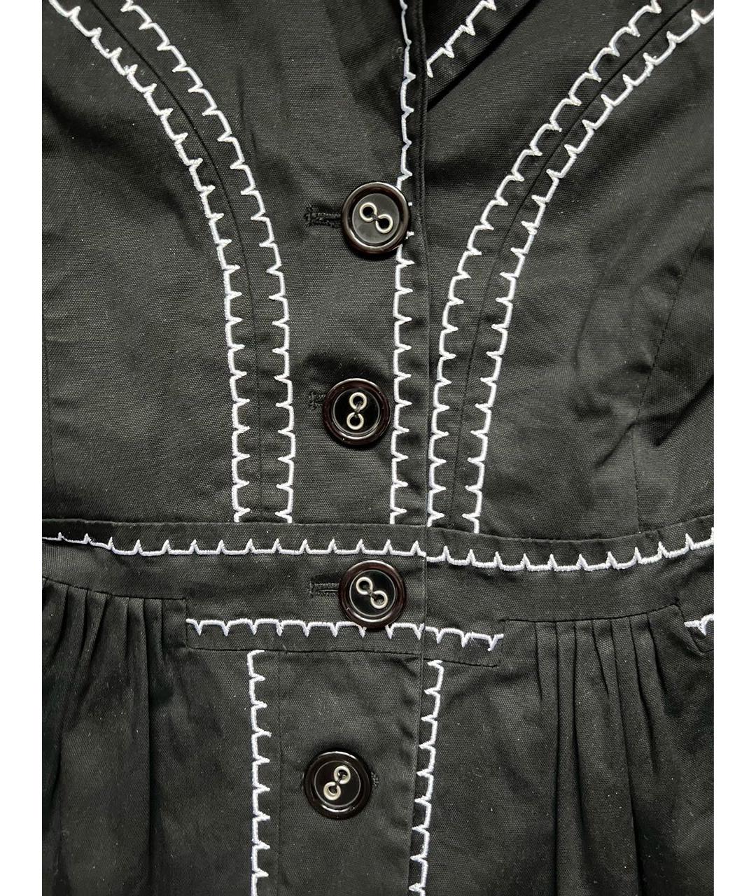 MARC JACOBS Черный хлопковый жакет/пиджак, фото 4