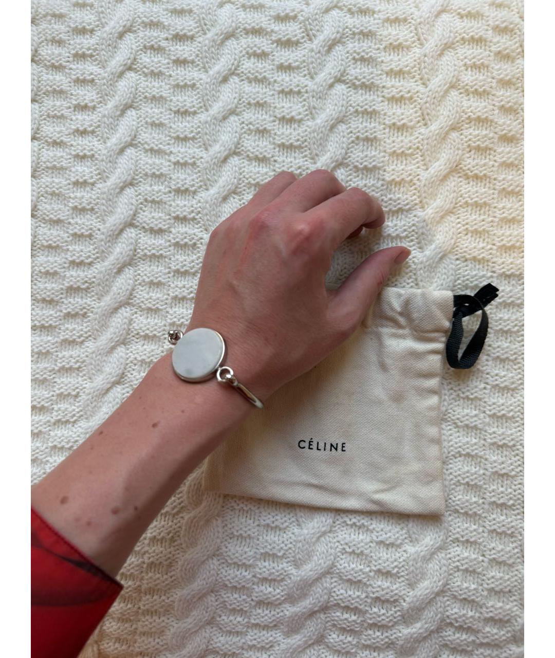 CELINE Серебряная металлическая булавка / брошь, фото 3