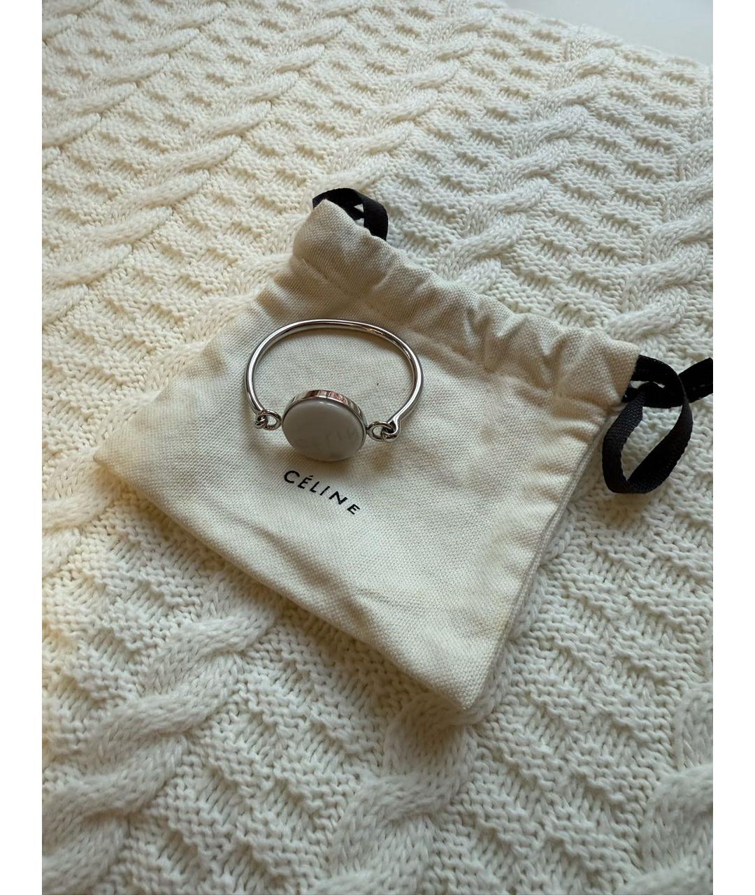 CELINE Серебряная металлическая булавка / брошь, фото 5