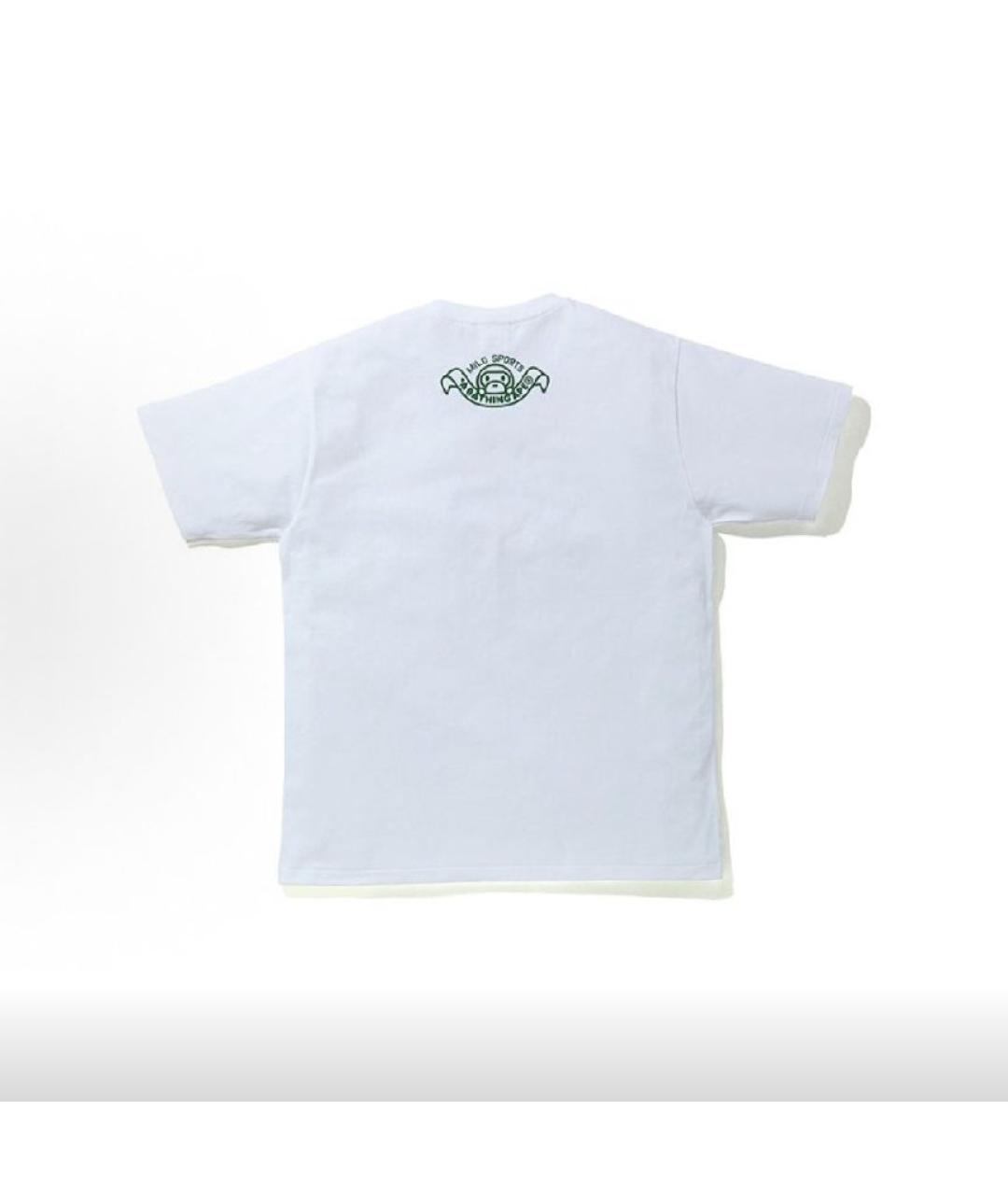 A BATHING APE Белая хлопковая футболка, фото 2