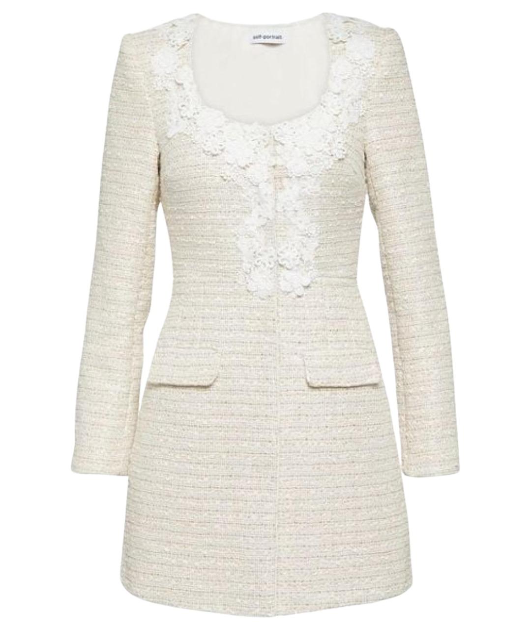 SELF-PORTRAIT Бежевое повседневное платье, фото 1