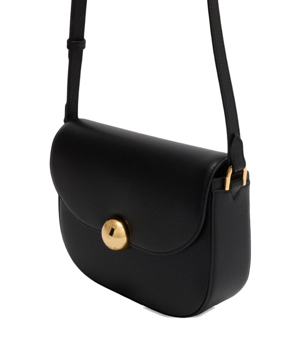 FURLA Черная кожаная сумка через плечо, фото 3