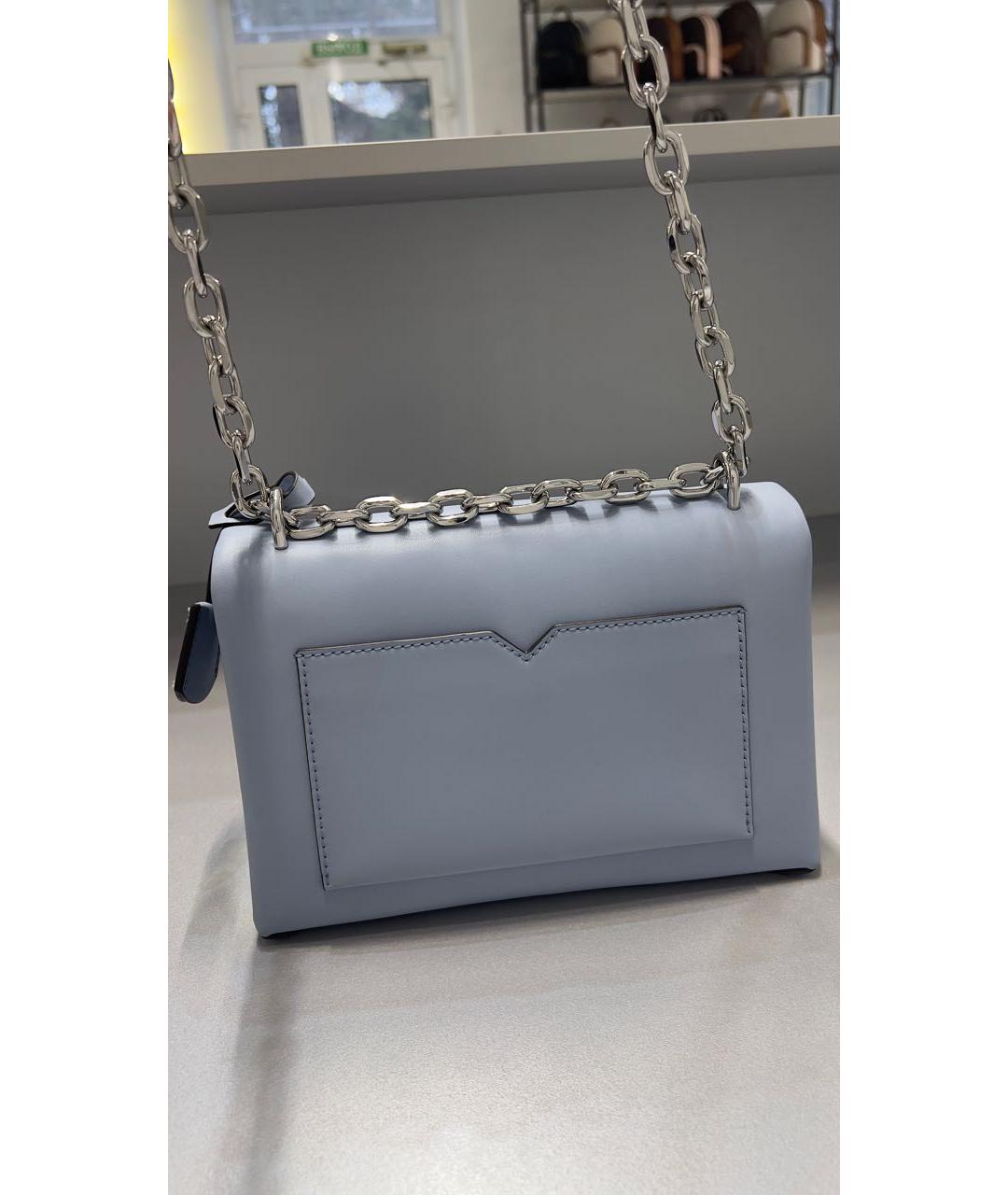 MICHAEL KORS Голубая кожаная сумка через плечо, фото 3