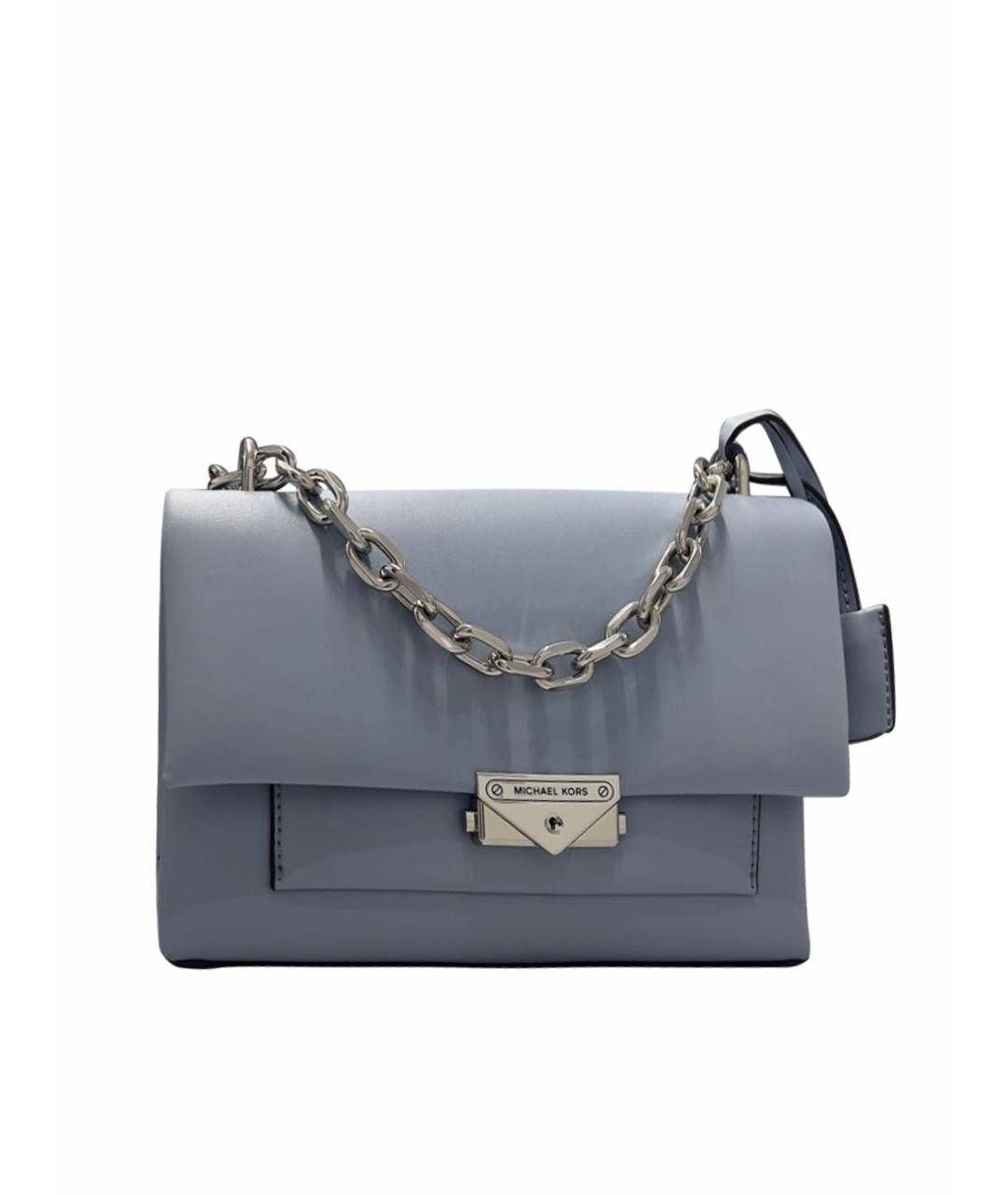 MICHAEL KORS Голубая кожаная сумка через плечо, фото 1