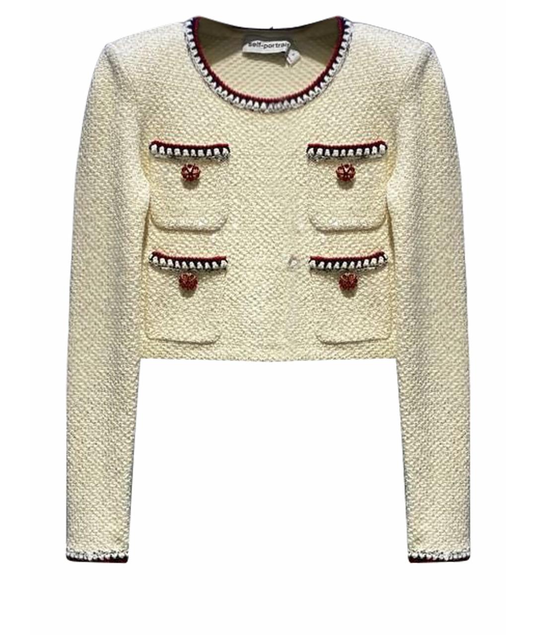 SELF-PORTRAIT Белый джемпер / свитер, фото 1