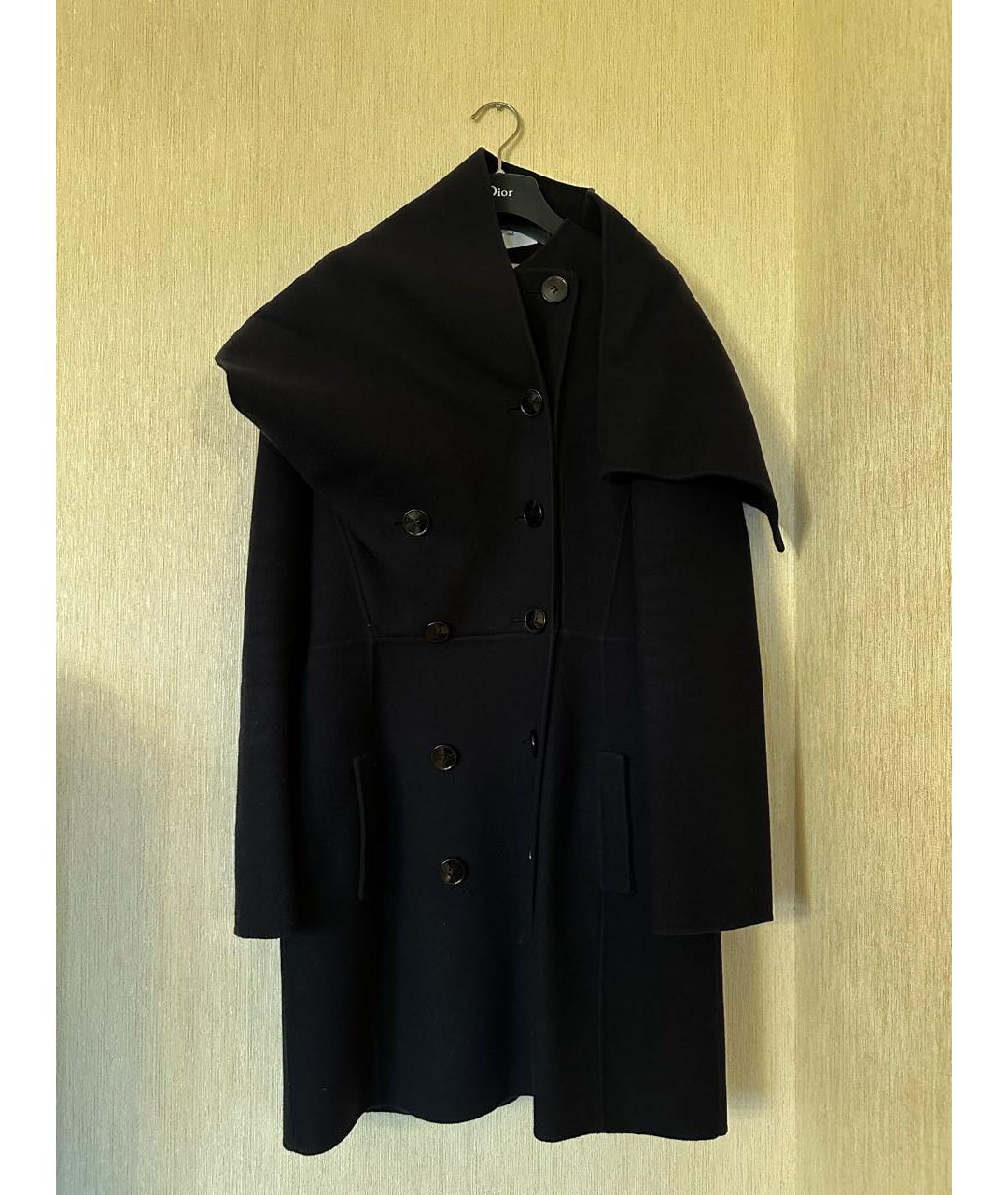 CHRISTIAN DIOR Темно-синее кашемировое пальто, фото 6