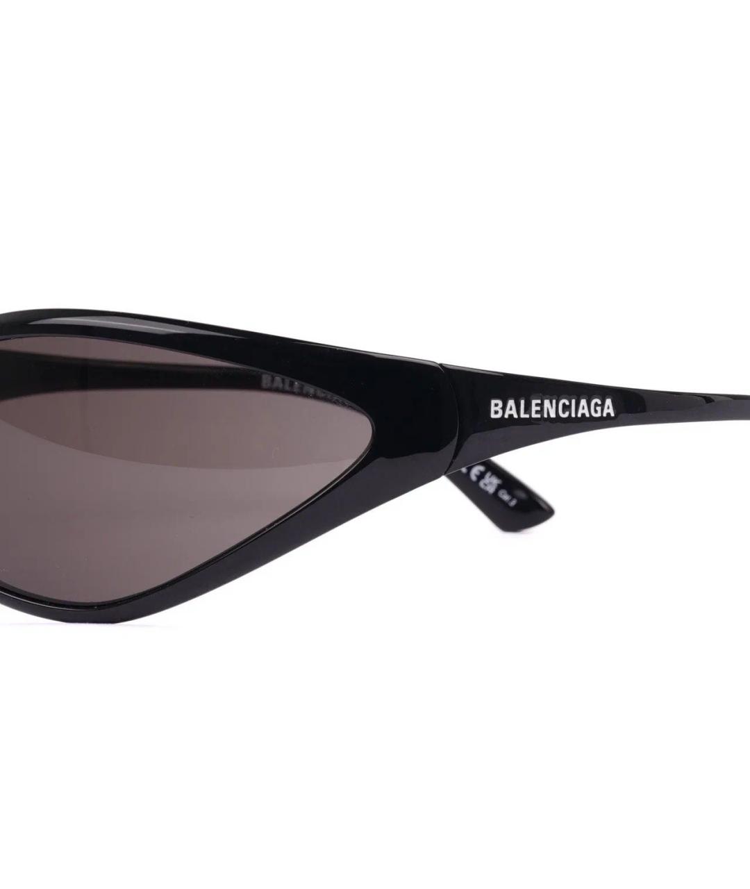 BALENCIAGA Черные пластиковые солнцезащитные очки, фото 6