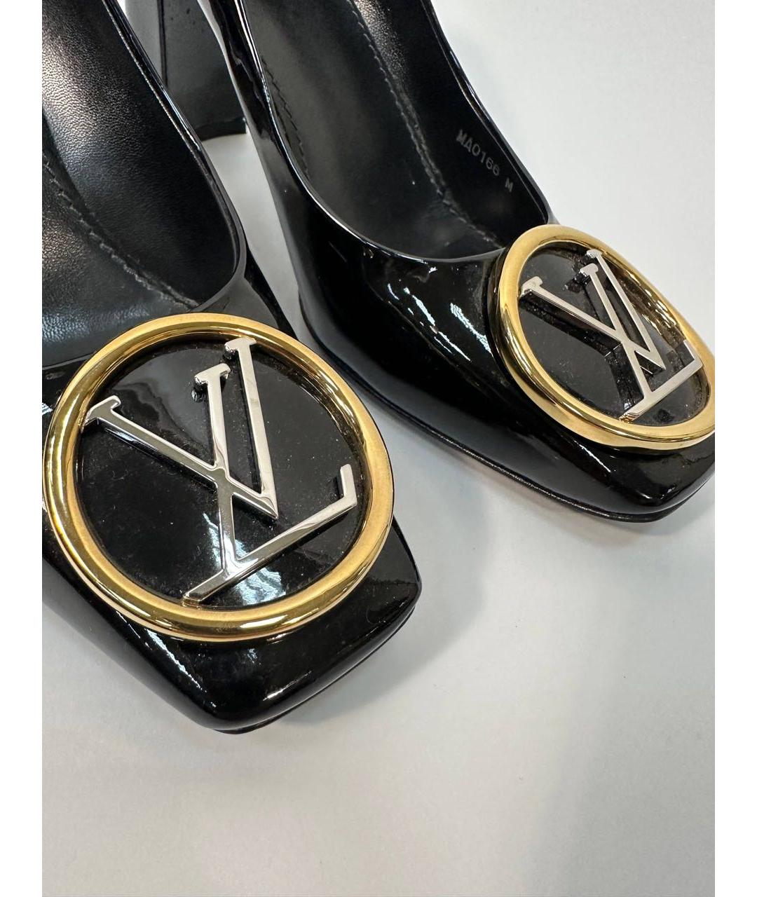 LOUIS VUITTON Черные туфли из лакированной кожи, фото 8