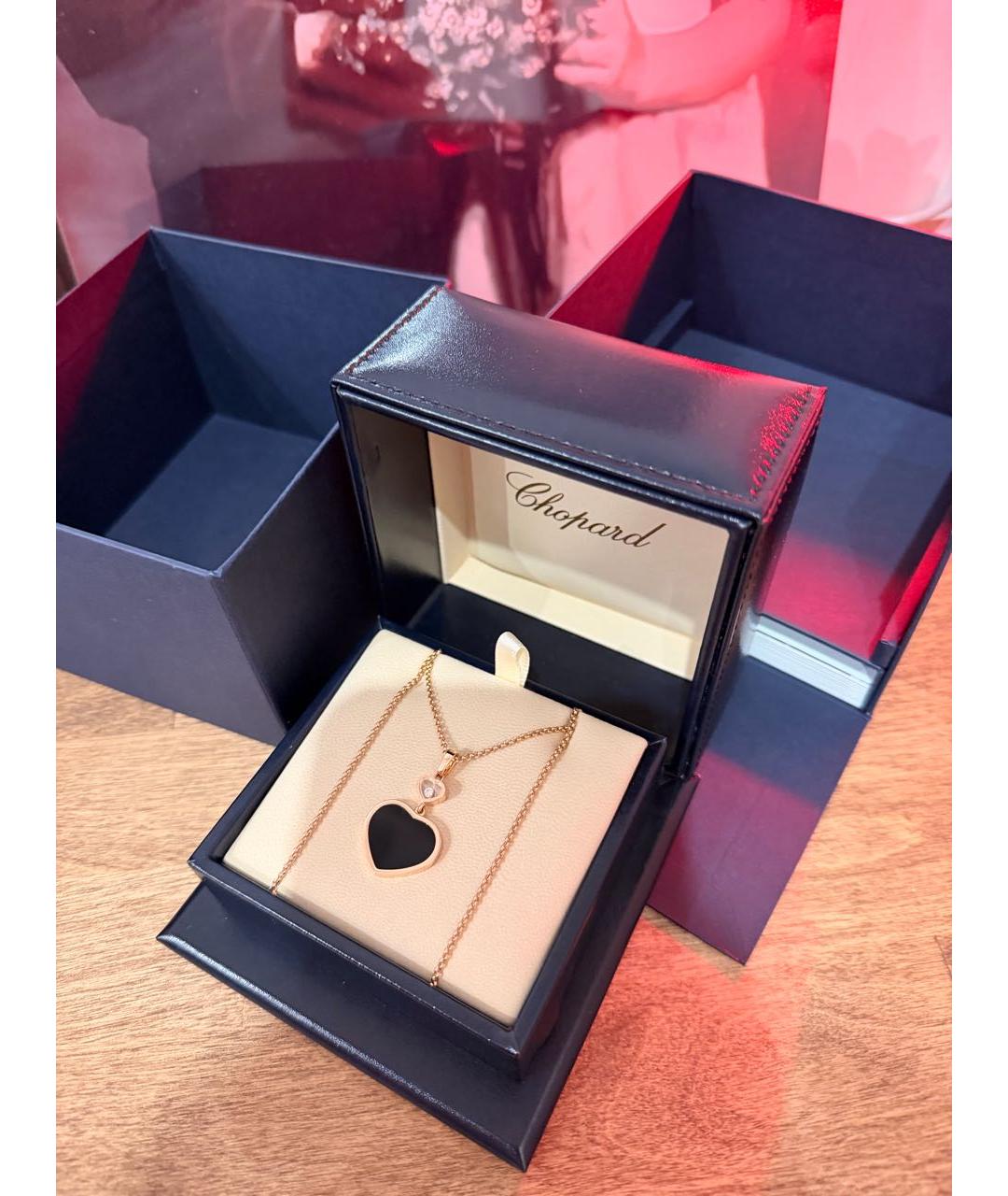 CHOPARD Черное колье из желтого золота, фото 2