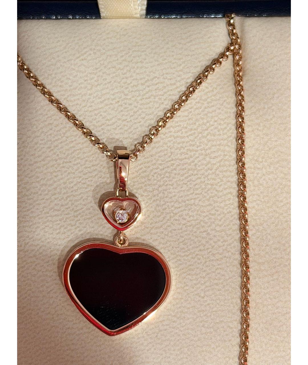 CHOPARD Черное колье из желтого золота, фото 9