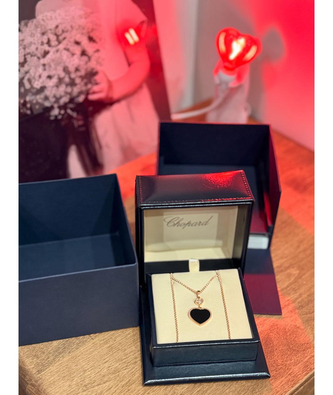 CHOPARD Черное колье из желтого золота, фото 3