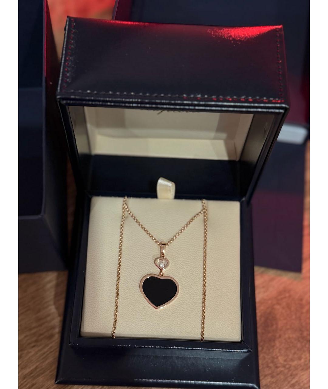 CHOPARD Черное колье из желтого золота, фото 4