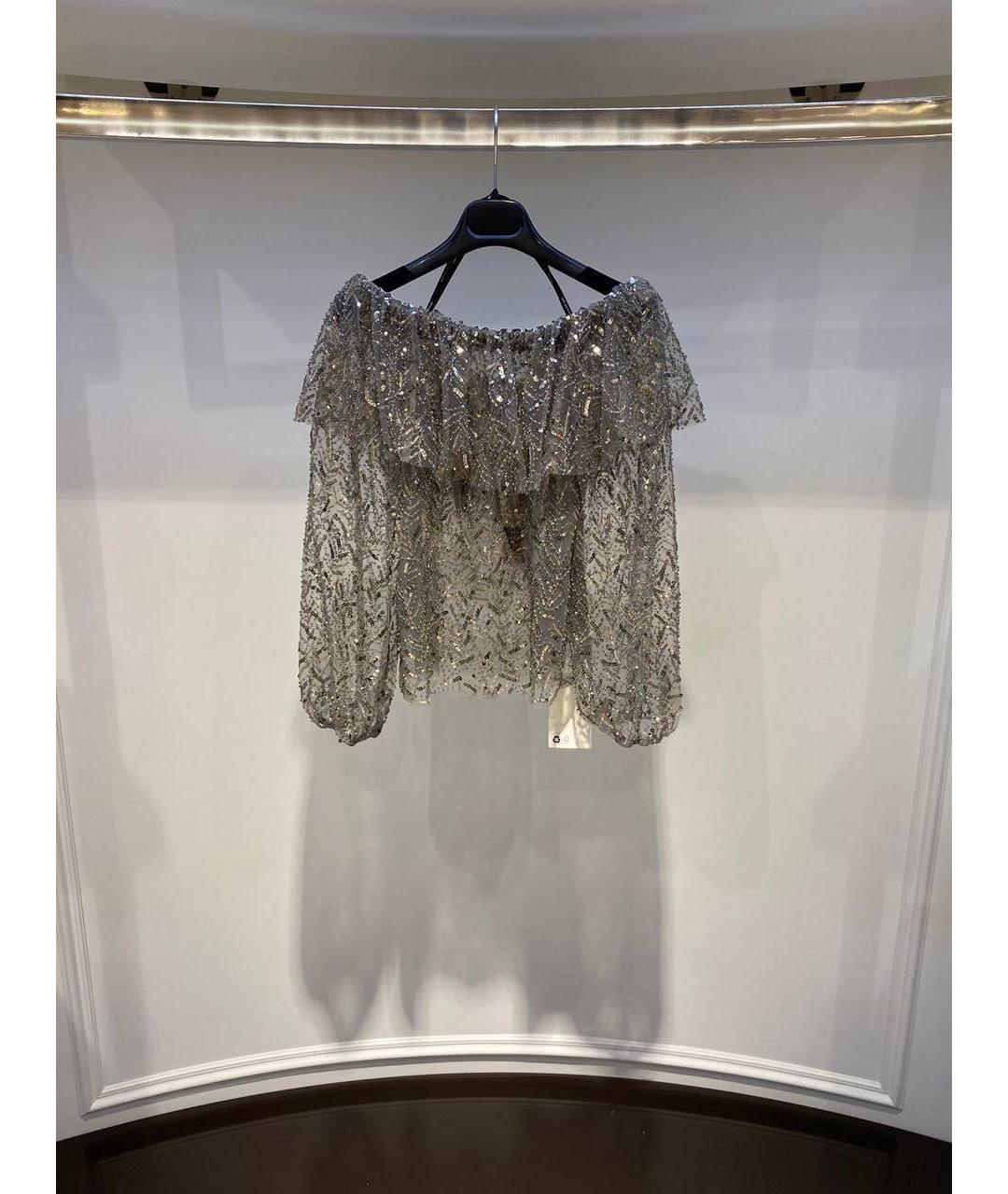 SELF-PORTRAIT Серая блузы, фото 3