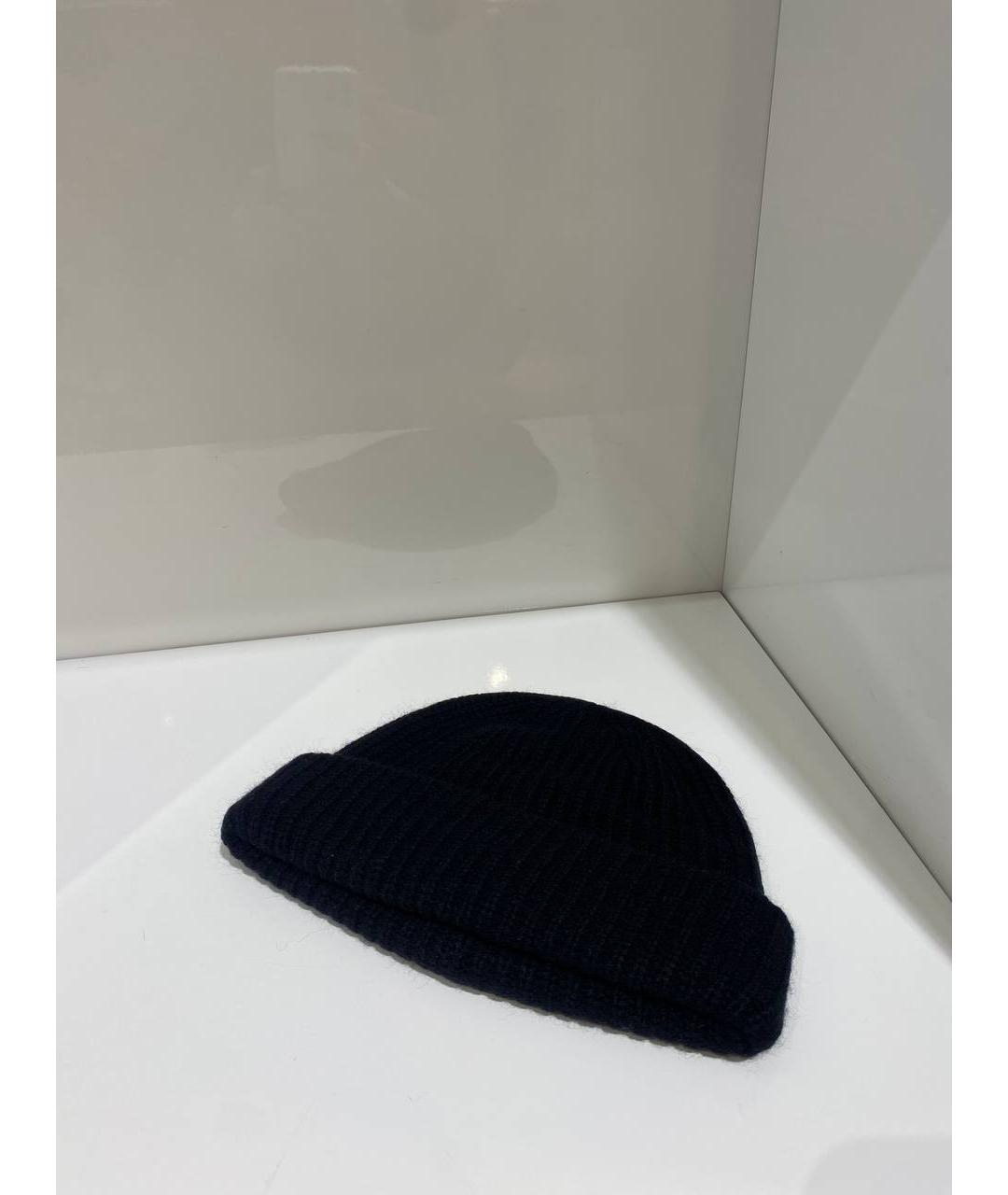 YVES SALOMON Черная шерстяная шапка, фото 3