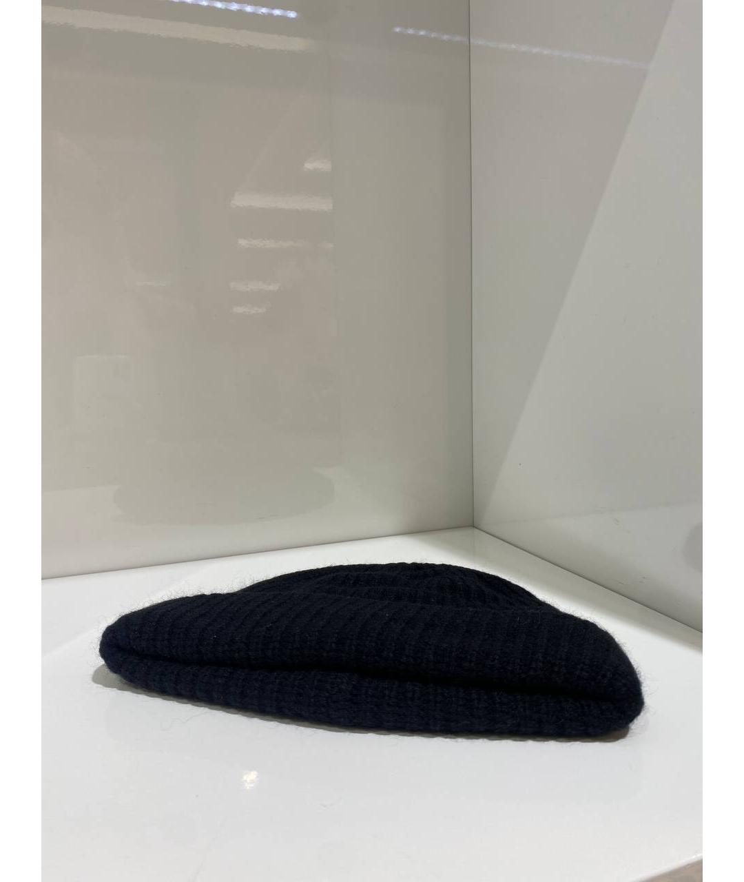 YVES SALOMON Черная шерстяная шапка, фото 2