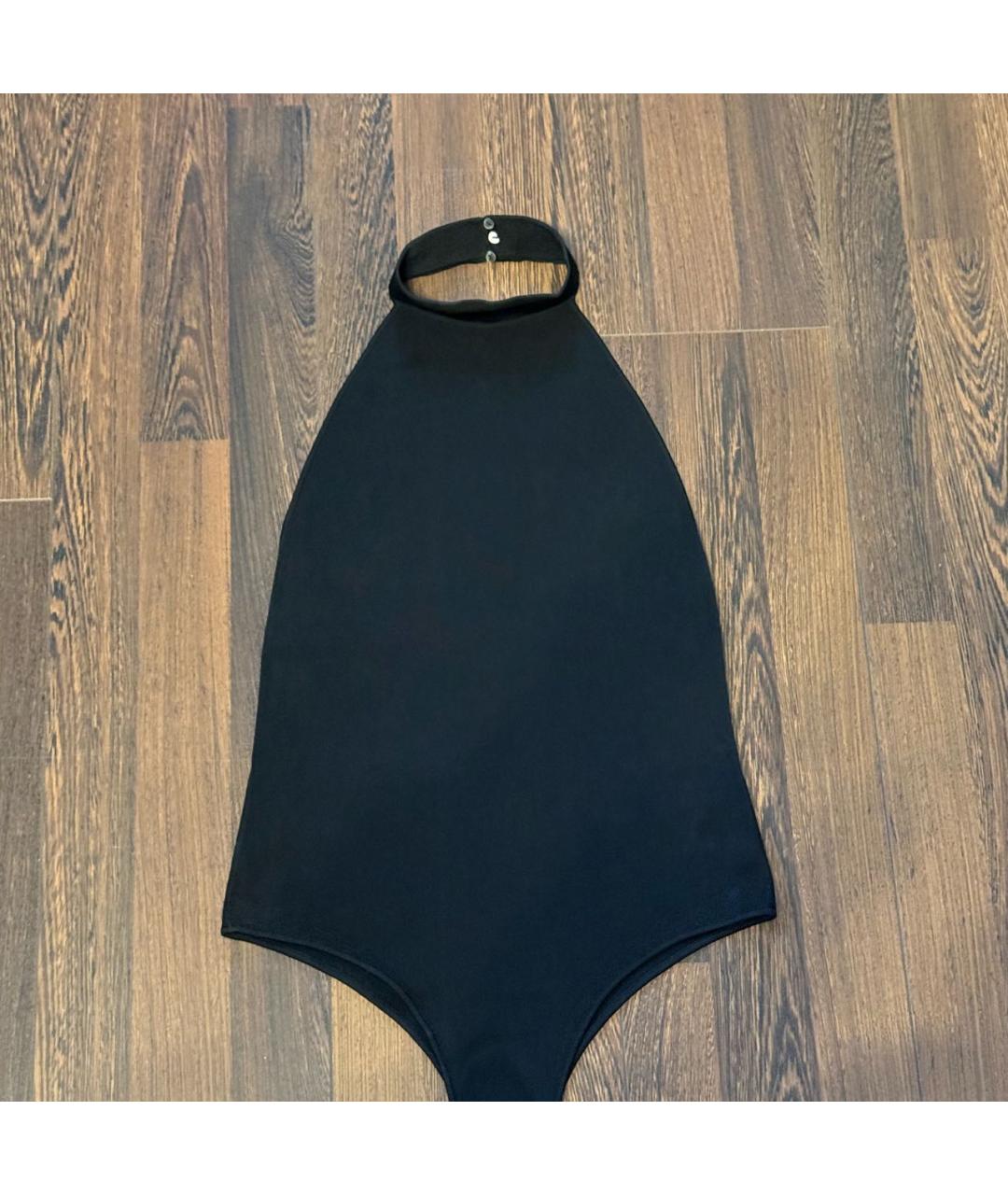 SAINT LAURENT Черная хлопковая майка, фото 3