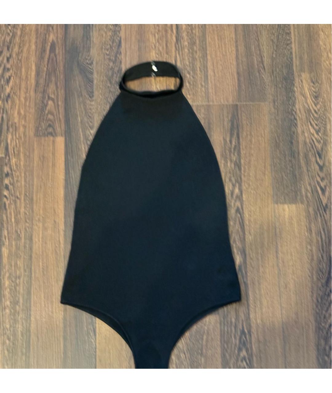 SAINT LAURENT Черная хлопковая майка, фото 2