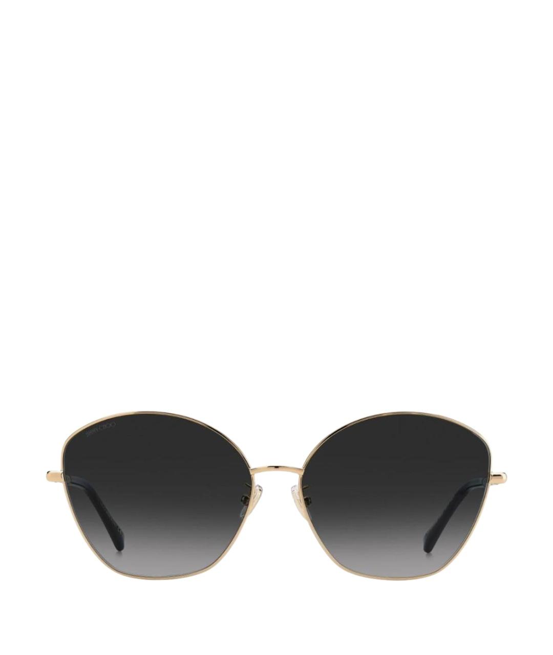 JIMMY CHOO Черные металлические солнцезащитные очки, фото 1