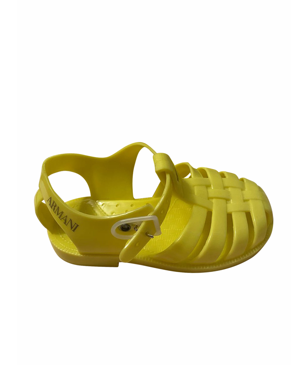EMPORIO ARMANI KIDS Желтые резиновые сандалии и шлепанцы, фото 1