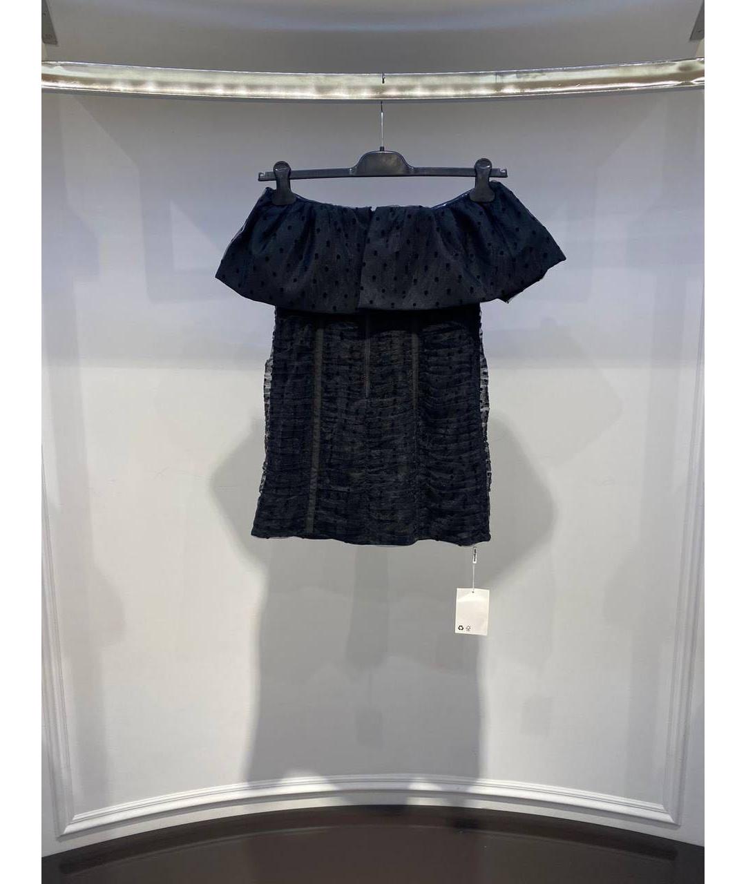 SELF-PORTRAIT Черное повседневное платье, фото 3