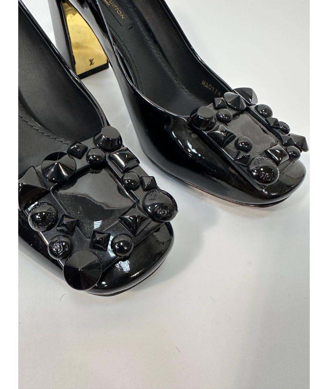 LOUIS VUITTON Черные туфли из лакированной кожи, фото 3