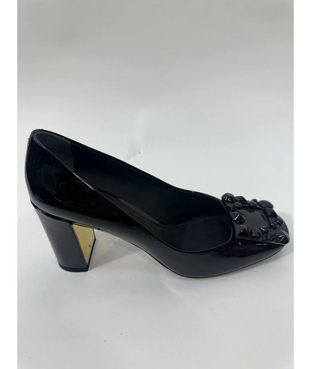 LOUIS VUITTON Черные туфли из лакированной кожи, фото 8