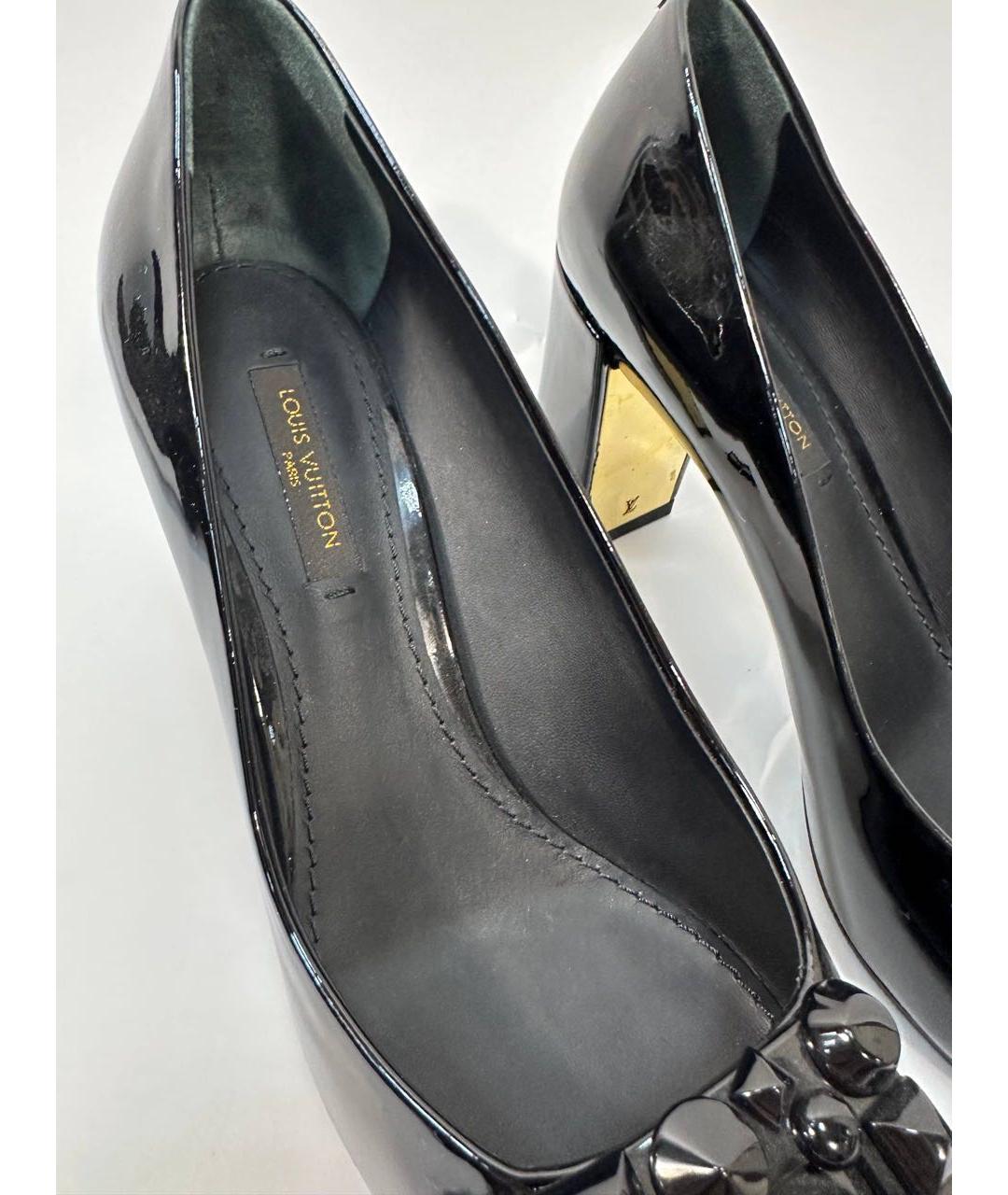 LOUIS VUITTON Черные туфли из лакированной кожи, фото 4