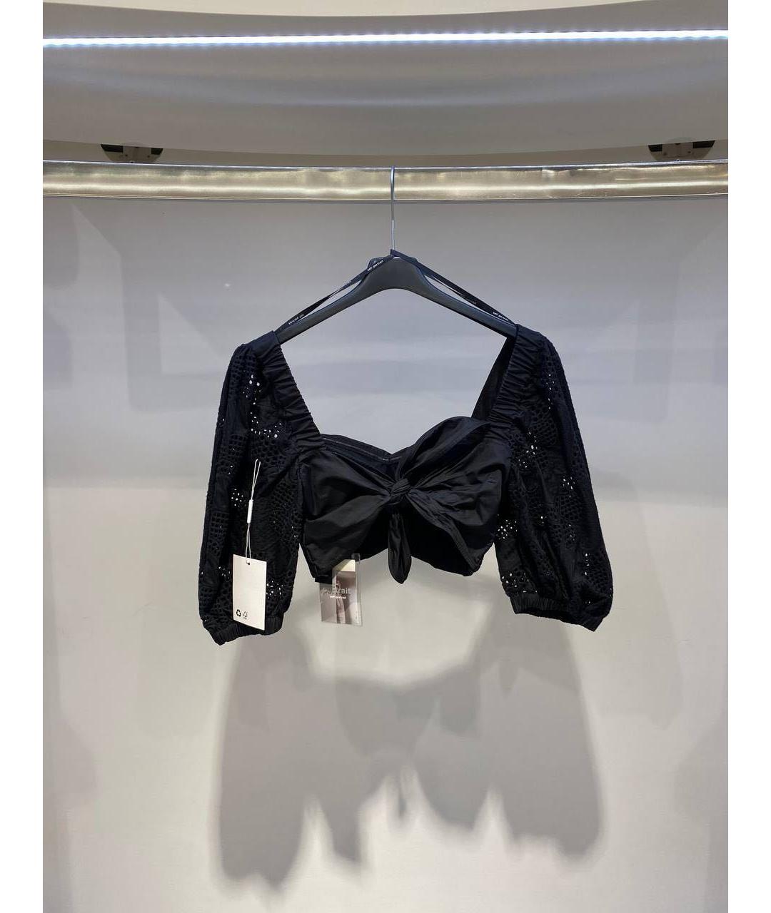 SELF-PORTRAIT Черная майка, фото 3