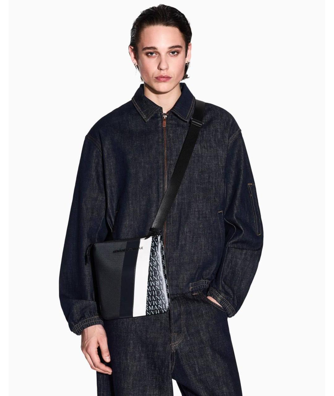 ARMANI EXCHANGE Черная сумка на плечо, фото 3