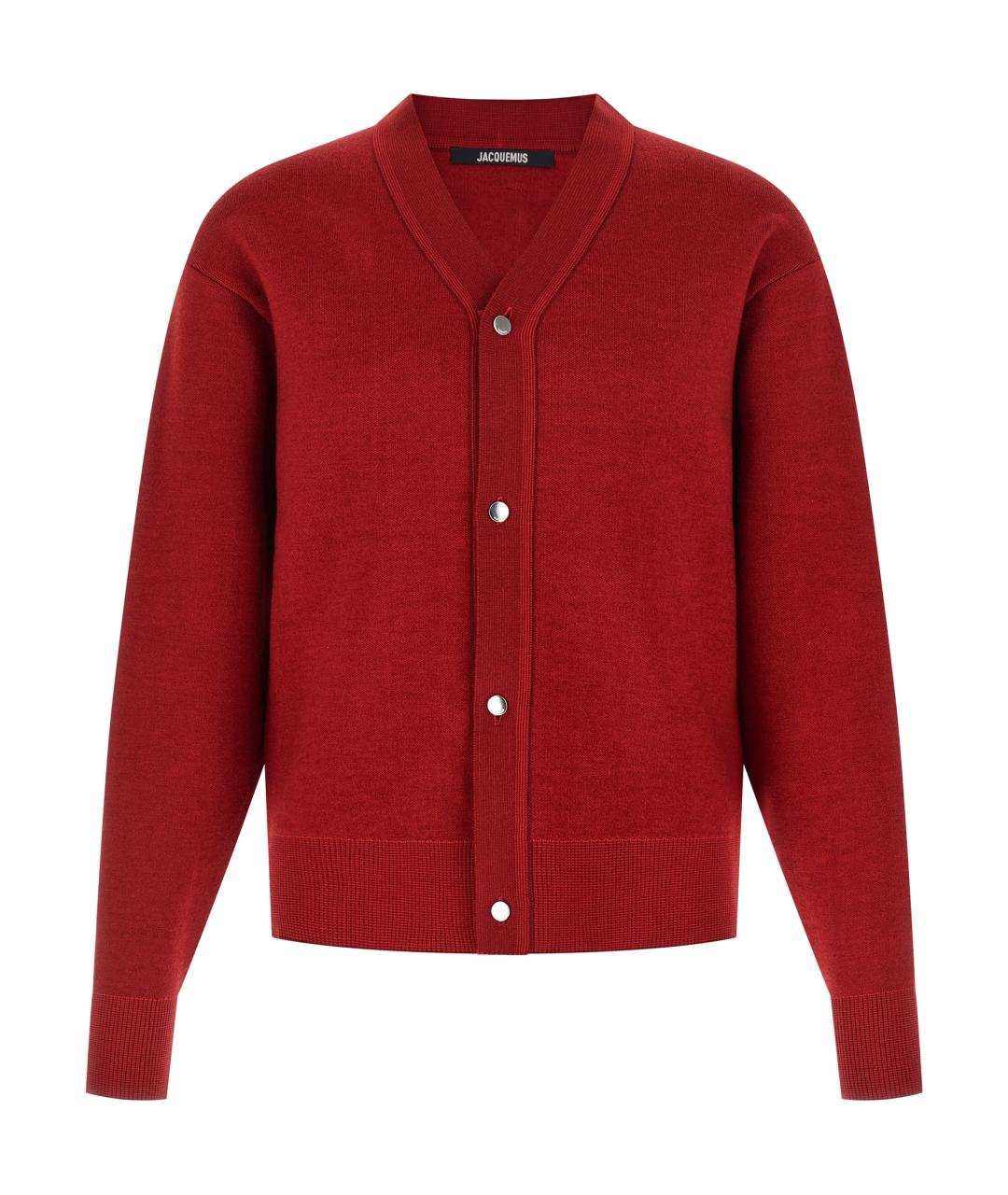 JACQUEMUS Красный шерстяной джемпер / свитер, фото 1