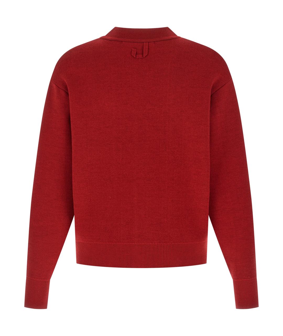 JACQUEMUS Красный шерстяной джемпер / свитер, фото 2