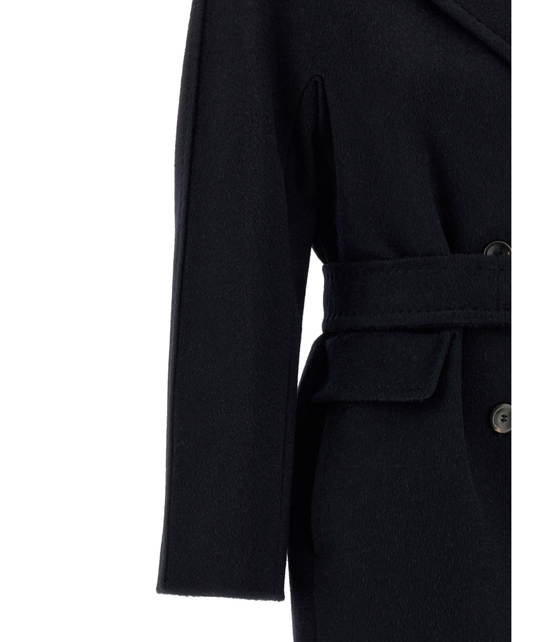 MAX MARA STUDIO Синее шерстяное пальто, фото 4