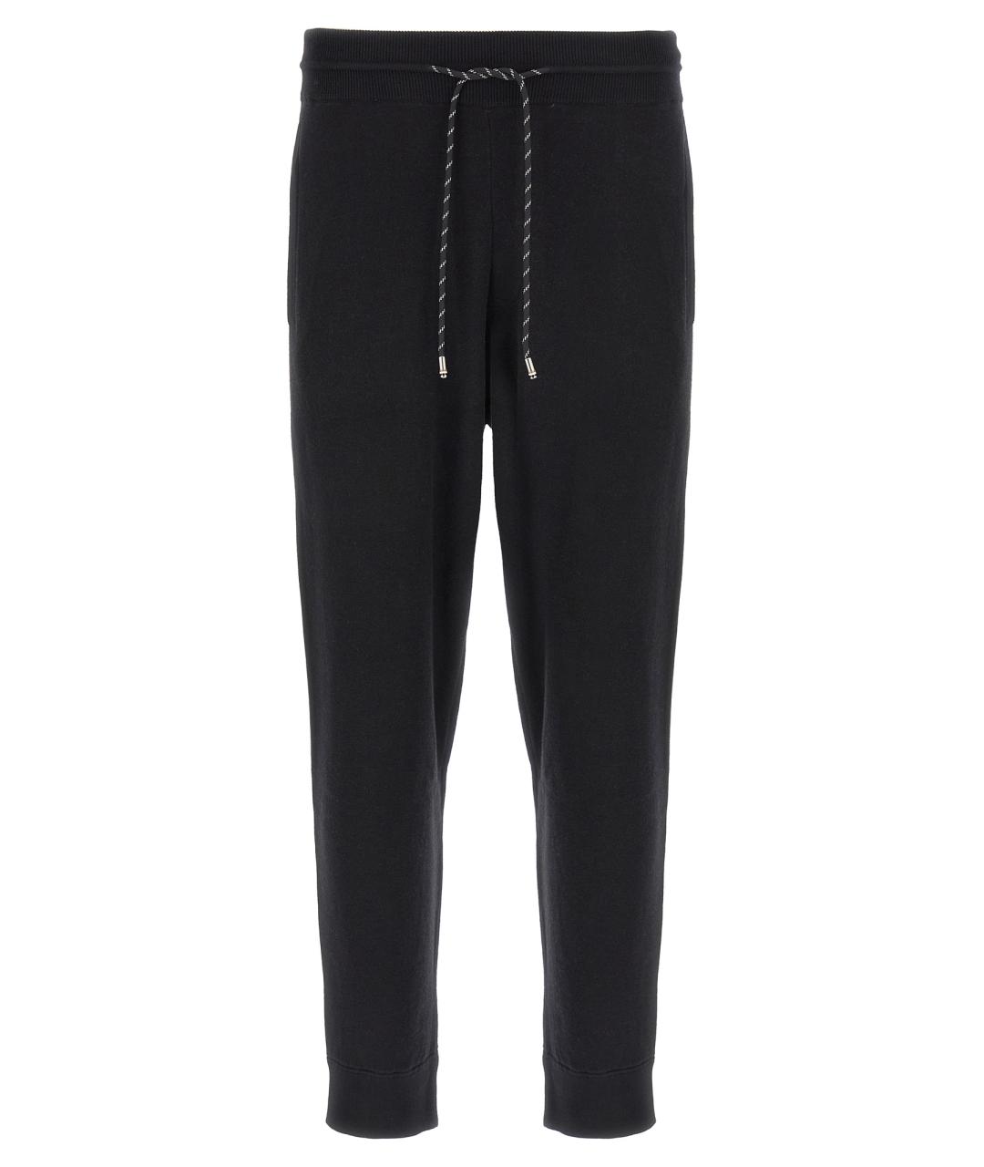 HUGO BOSS Черные хлопковые повседневные брюки, фото 1