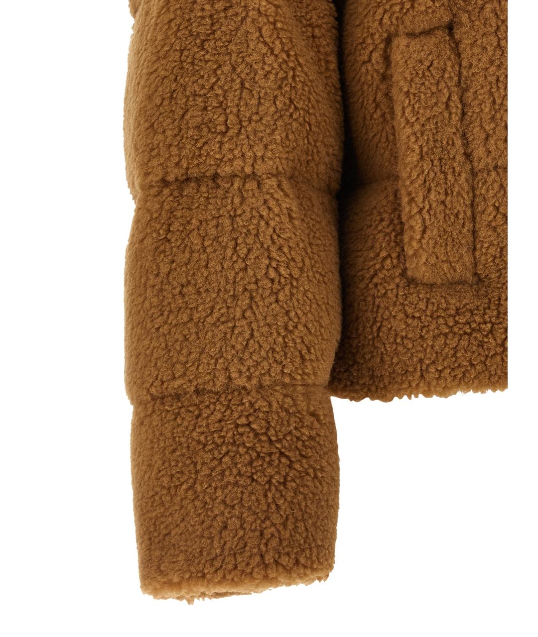 WEEKEND MAX MARA Коричневый полиэстеровый пуховик, фото 4