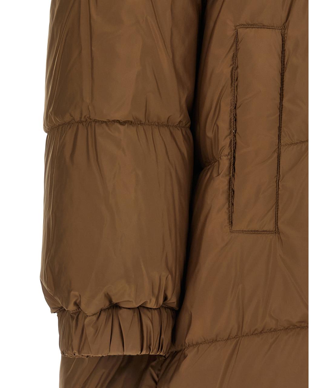 WEEKEND MAX MARA Коричневая полиэстеровая парка, фото 5