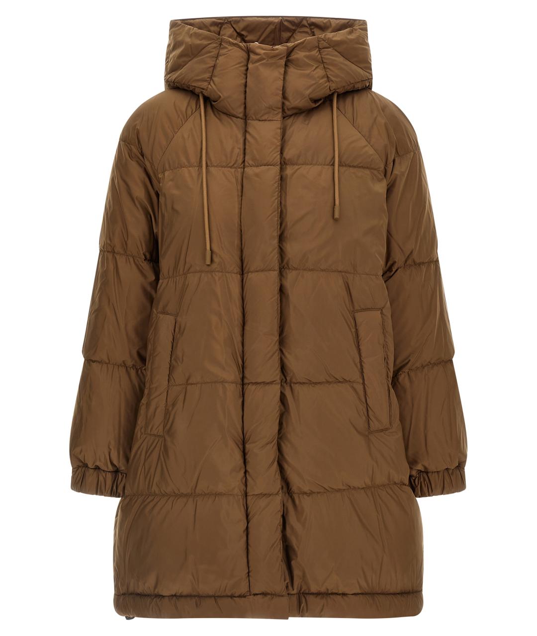 WEEKEND MAX MARA Коричневая полиэстеровая парка, фото 1