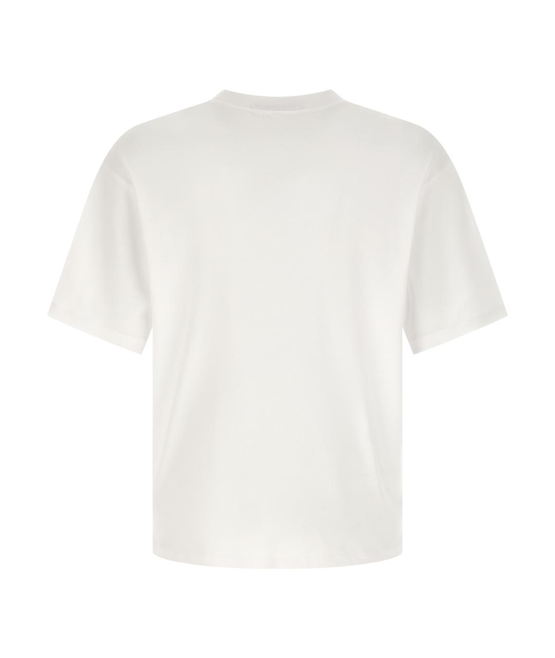 JACQUEMUS Белая хлопковая футболка, фото 2