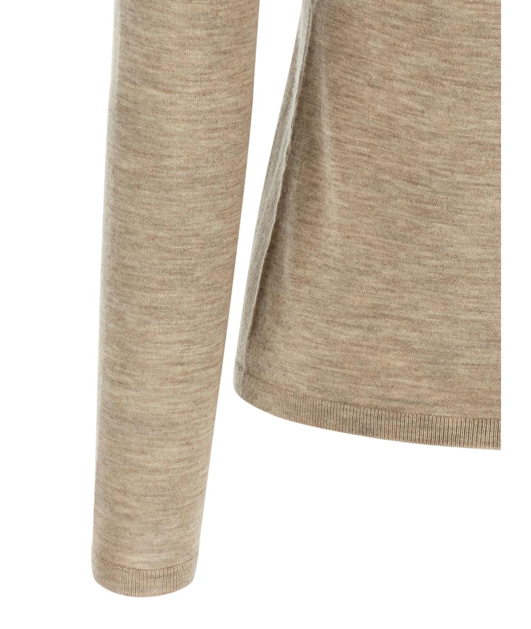 MAX MARA Бежевая кашемировая водолазка, фото 4