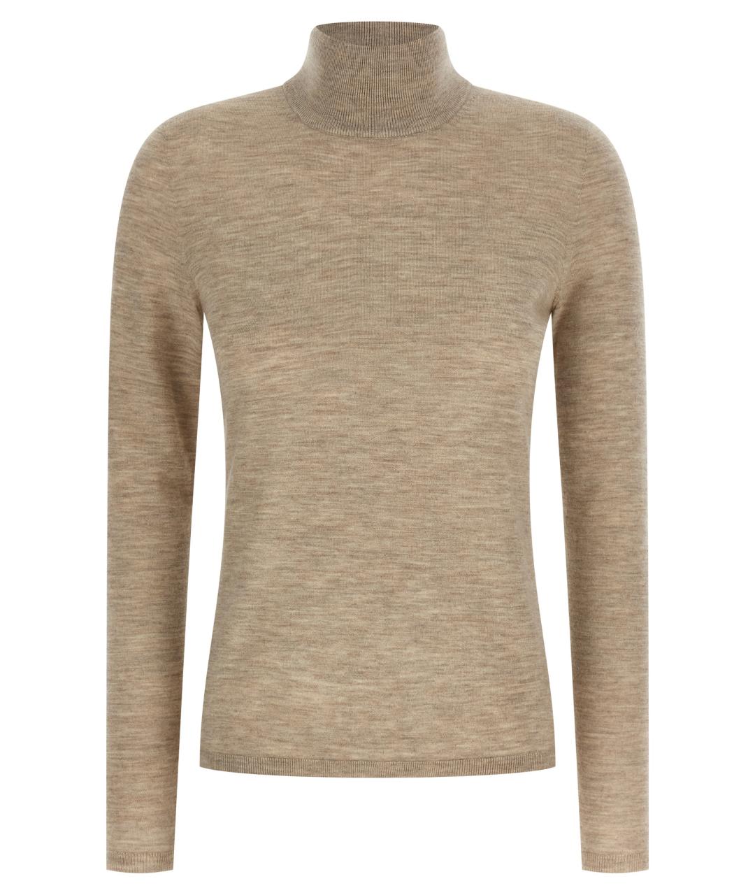 MAX MARA Бежевая кашемировая водолазка, фото 1