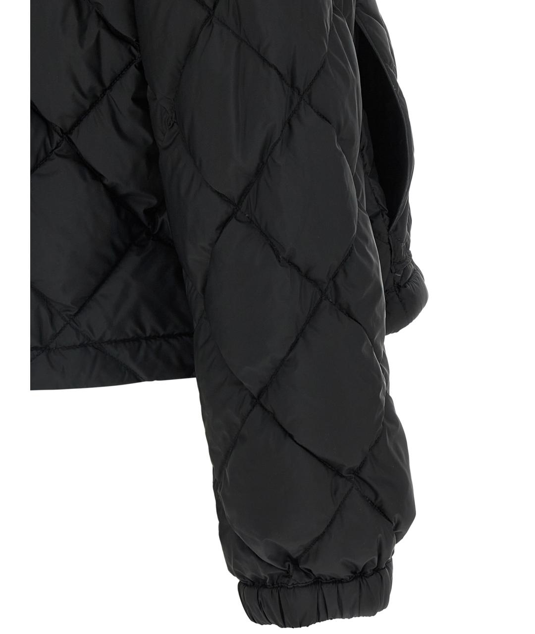 WEEKEND MAX MARA Черный полиэстеровый пуховик, фото 4