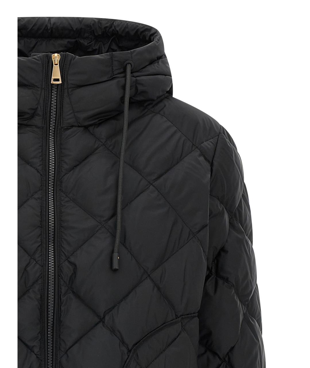 WEEKEND MAX MARA Черный полиэстеровый пуховик, фото 3