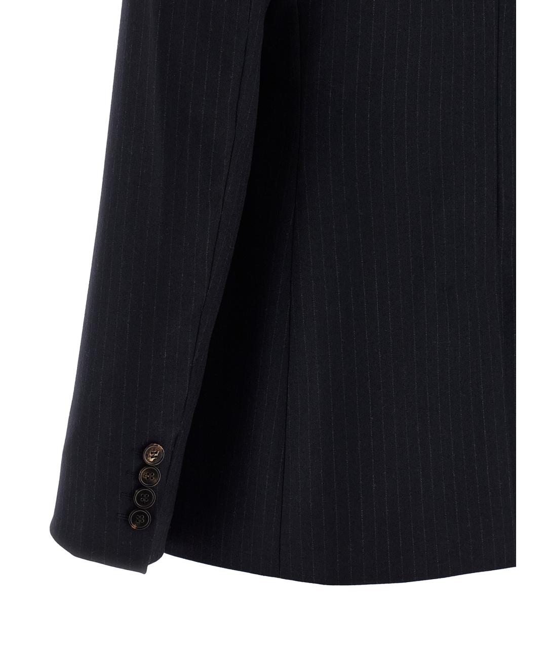 MAX MARA STUDIO Синий шерстяной жакет/пиджак, фото 4