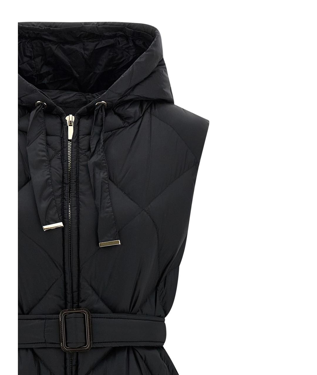 MAX MARA Черная полиамидовая жилетка, фото 3