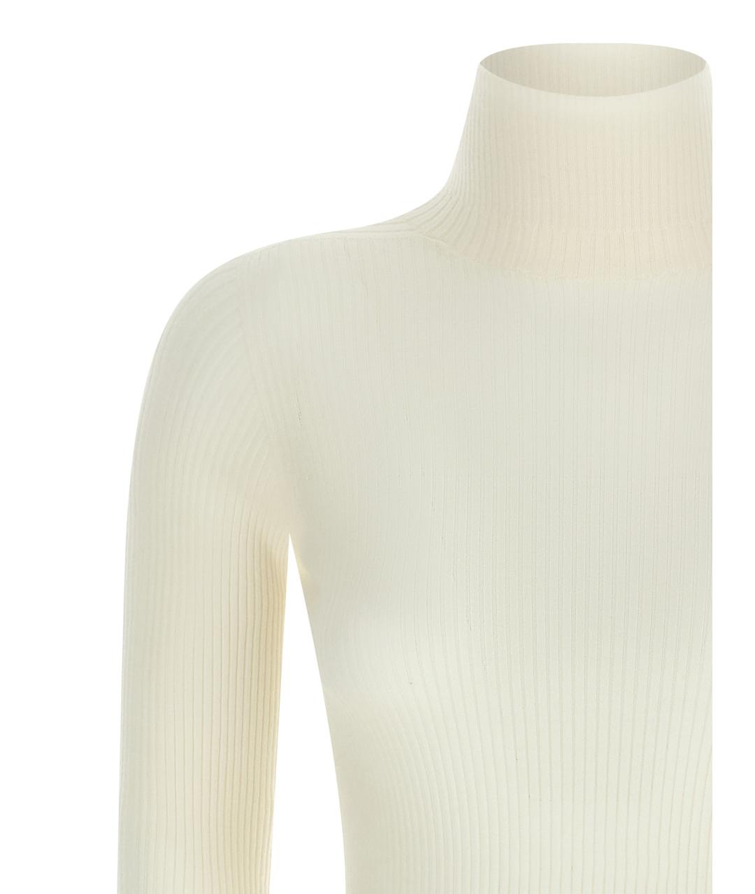 SPORTMAX Белый шерстяной кардиган, фото 3