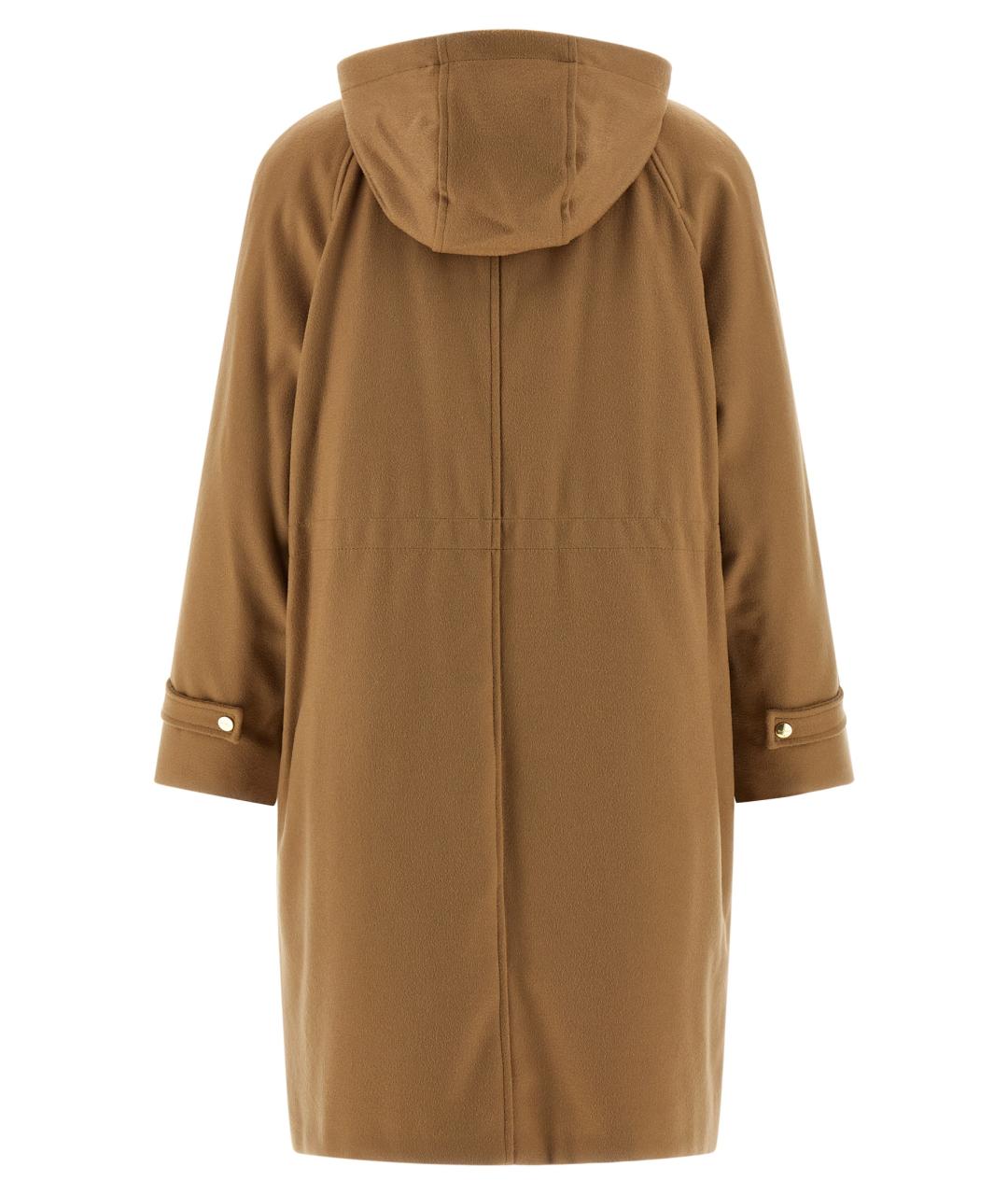 MAX MARA STUDIO Бежевая полиамидовая парка, фото 2