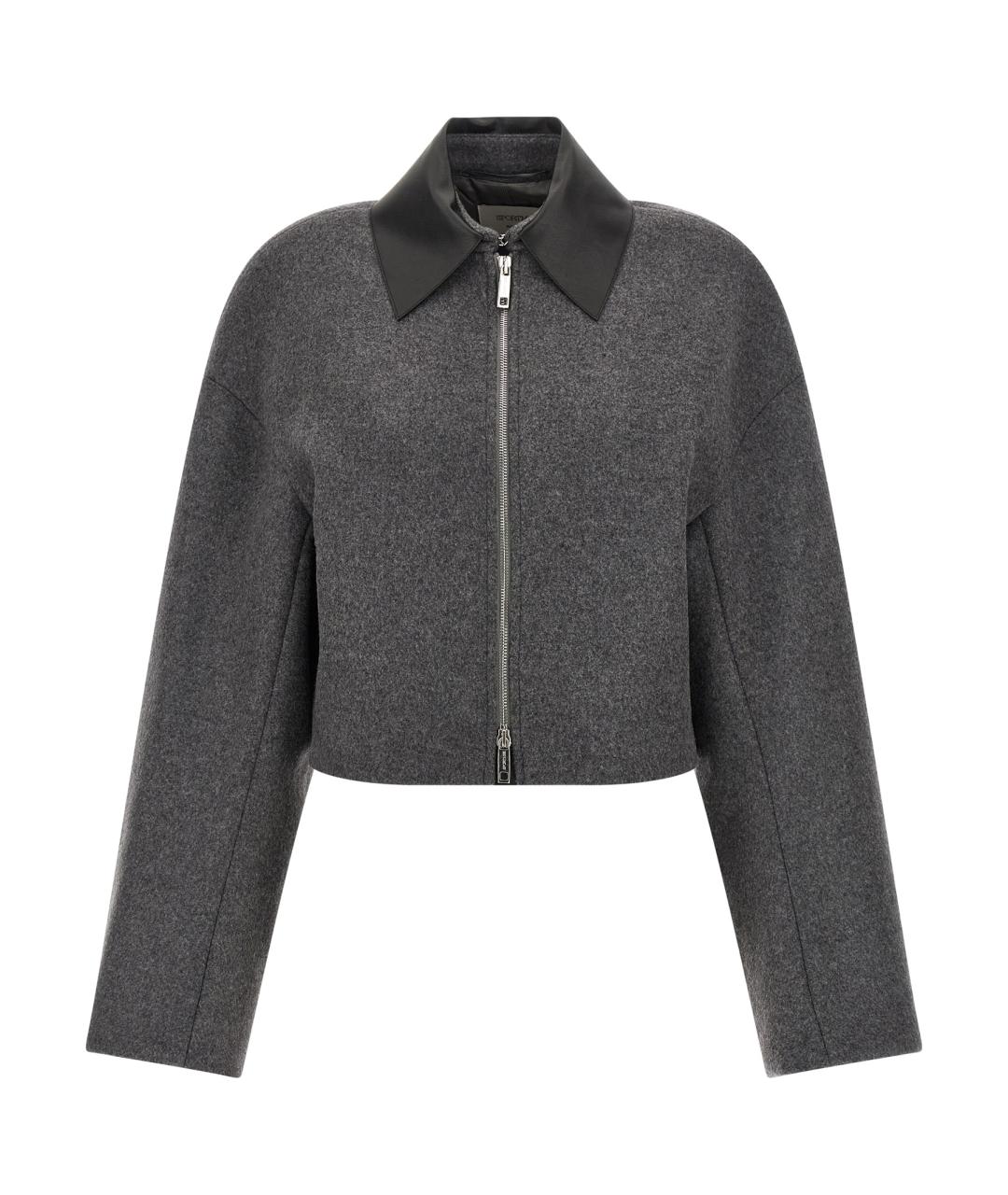 SPORTMAX Серая шерстяная куртка, фото 1