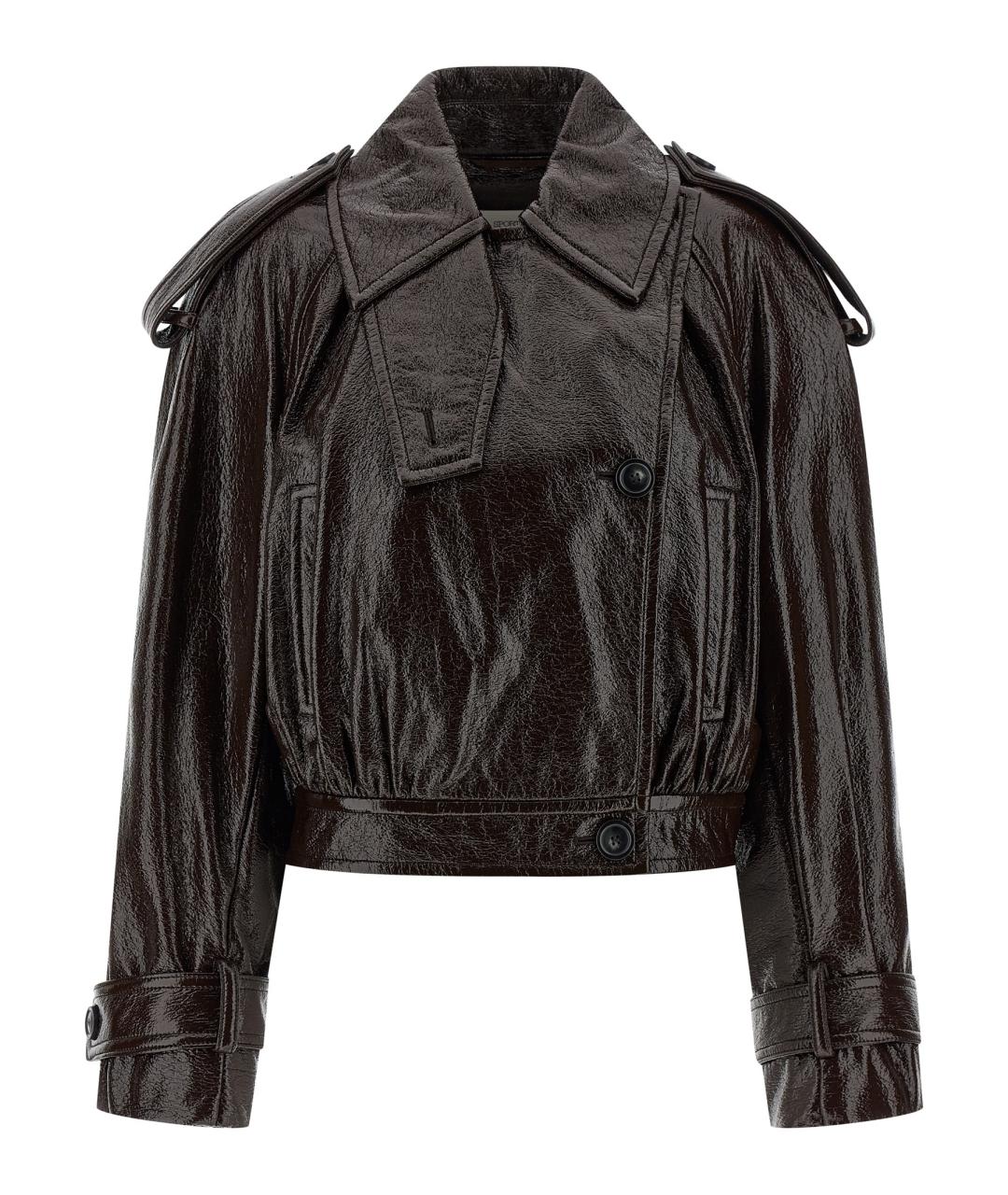 SPORTMAX Коричневая хлопковая куртка, фото 1